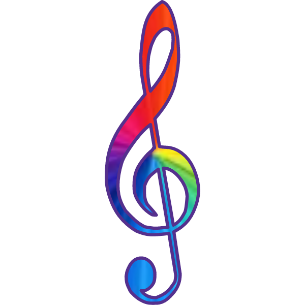 Clef G colorful pattern (#2)